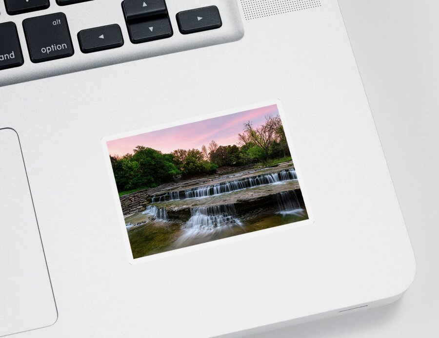 Airfield Falls Sticker featuring the photograph Spring Colors by Michael Scott