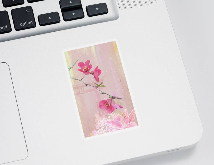 Blossom Sticker featuring the digital art Spring Daydreams by Gina Harrison