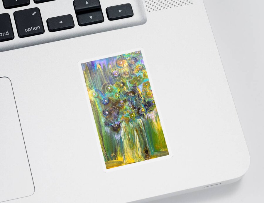 Flowers Sticker featuring the painting Spring Delight by Soraya Silvestri