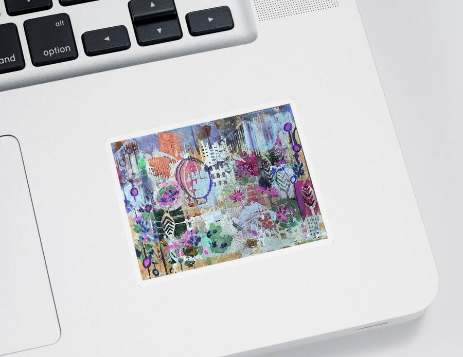  Sticker featuring the painting Spring Festivals by Tommy McDonell