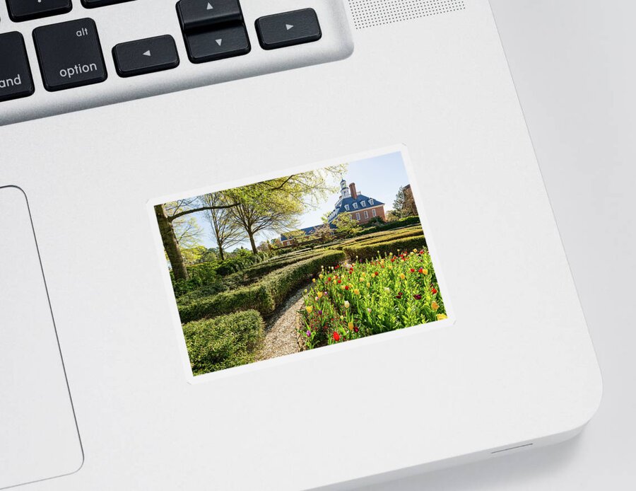 Tulips Sticker featuring the photograph Springtime at the Governor's Gardens by Rachel Morrison