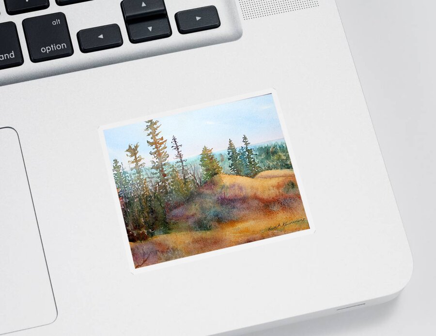 Desert Sticker featuring the painting Sprit Sands by Ruth Kamenev