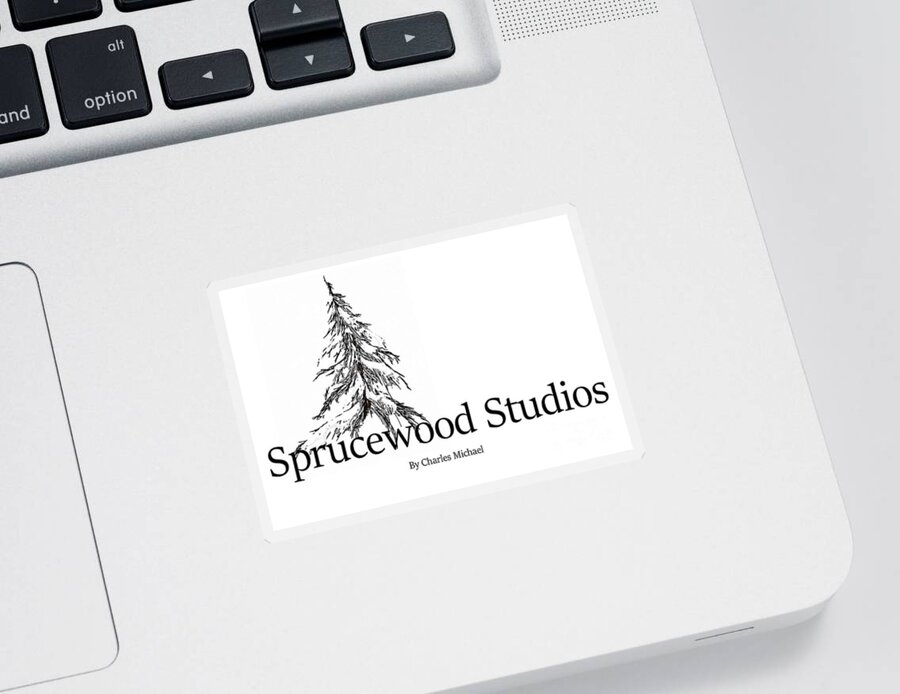 Photography Sticker featuring the photograph Sprucewood Studios by Charles Vice