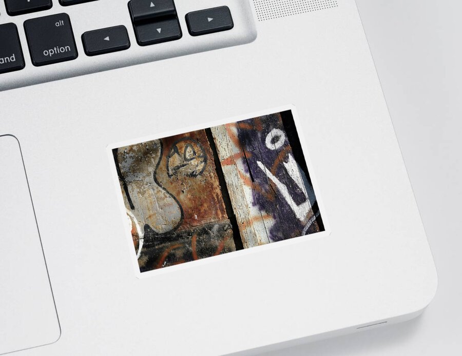 Abstract Sticker featuring the photograph st henri abstract II by Kreddible Trout