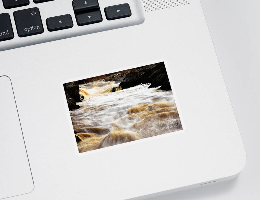 Photography Sticker featuring the photograph St Louis River Waterfall by Larry Ricker