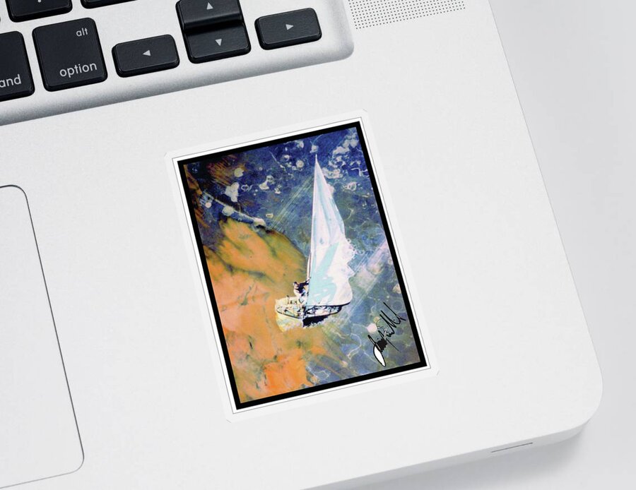  Sticker featuring the painting Stargaze by Jimmy Williams