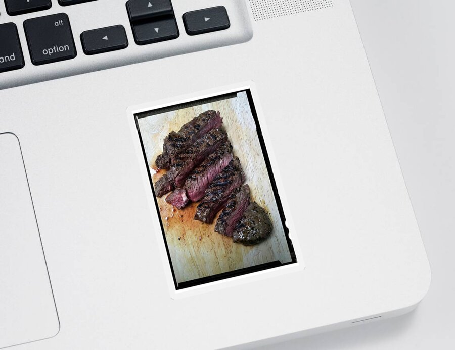 Photography Sticker featuring the photograph Steak To Go by Lachlan Main