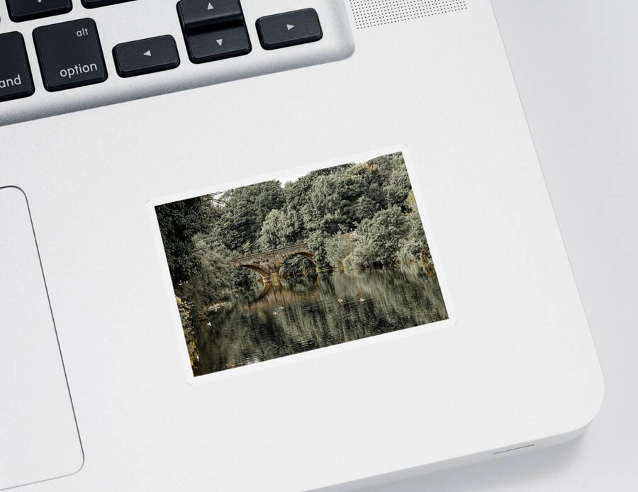 Stone Sticker featuring the photograph Stone Bridge Crossing by Jeff Townsend