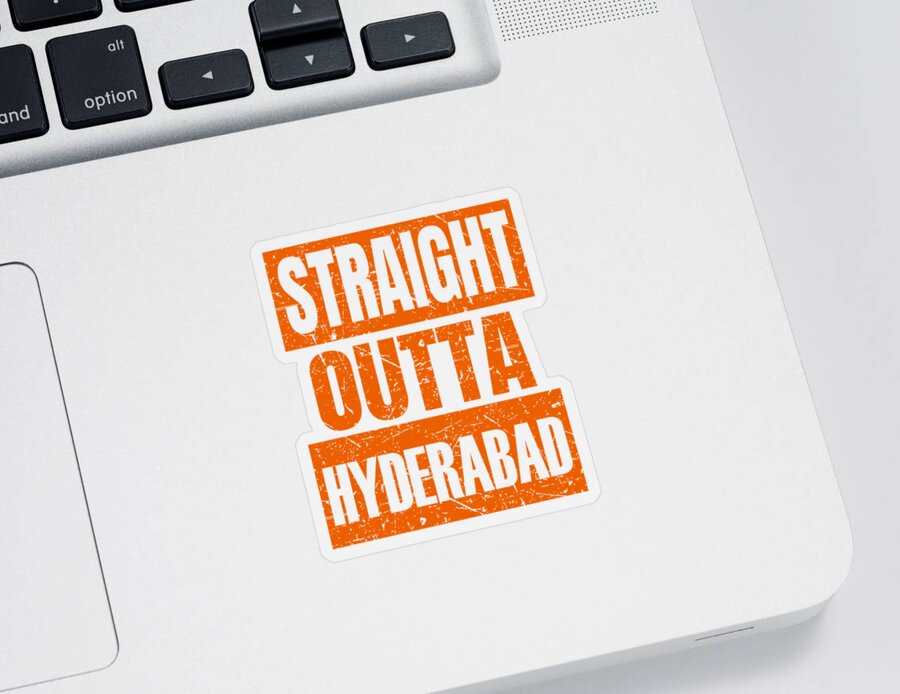Sunrisers Hyderabad Sticker featuring the digital art Straight Outta Hyderabad by Jojosi Monetta