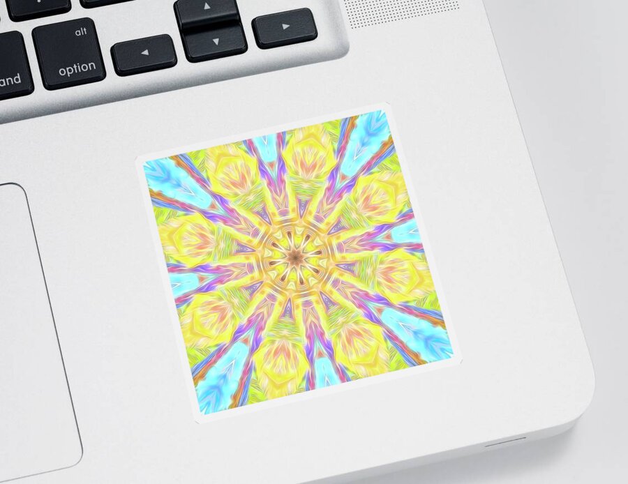 Summer Sticker featuring the photograph Summer Mandala by Beth Sawickie