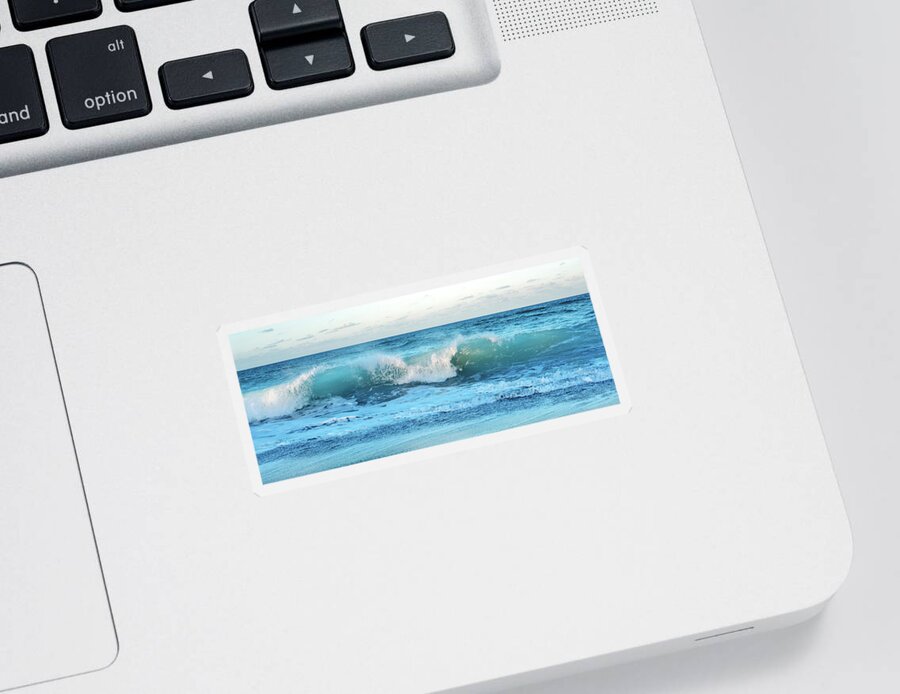 Wave Sticker featuring the photograph Summer Surf Ocean Wave by Laura Fasulo