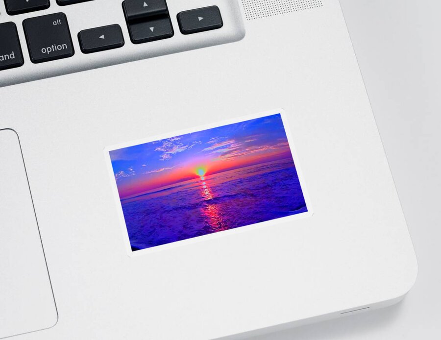 Sunrise Sticker featuring the photograph Sunrise Beach 21 by Rip Read
