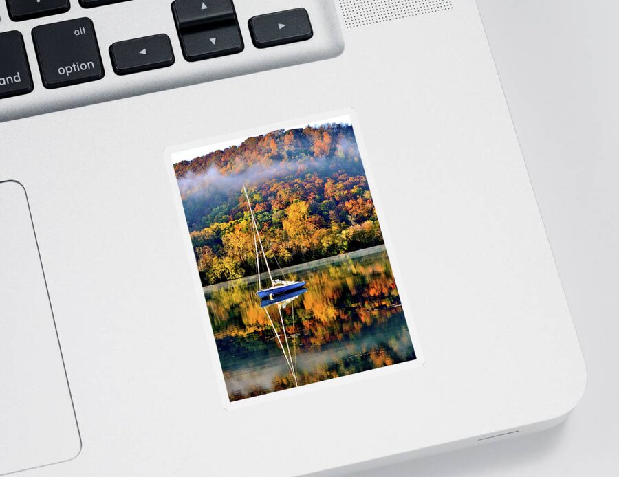 Sunrise Sticker featuring the photograph Sunrise Float by Susie Loechler