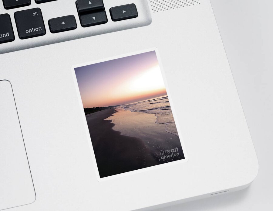 Hilton Head Island Sticker featuring the photograph Sunrise On Hilton Head Island by Phil Perkins