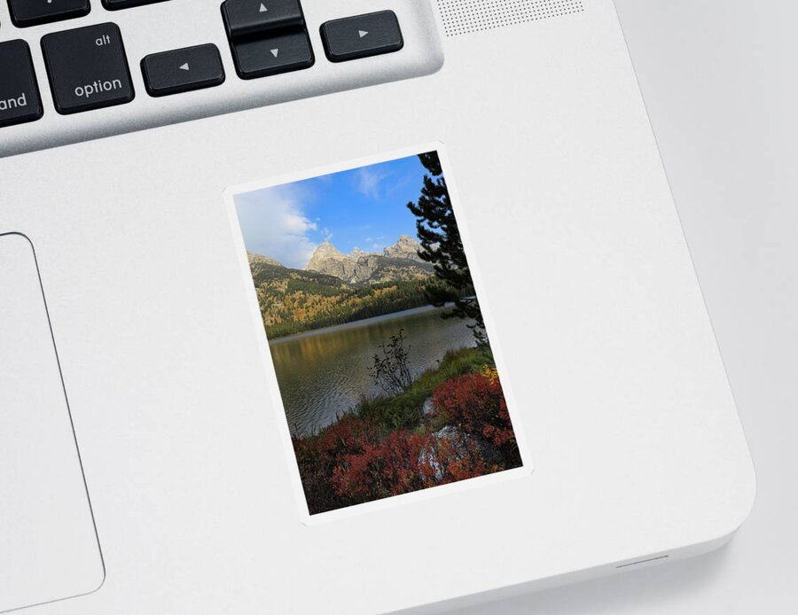Taggart Lake In Autumn Sticker featuring the photograph Taggart Lake In Autumn by Dan Sproul
