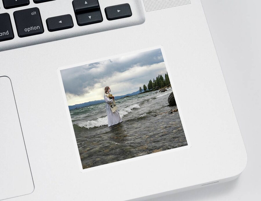 Lake Sticker featuring the photograph Tahoe Baptism 2 by Martin Gollery