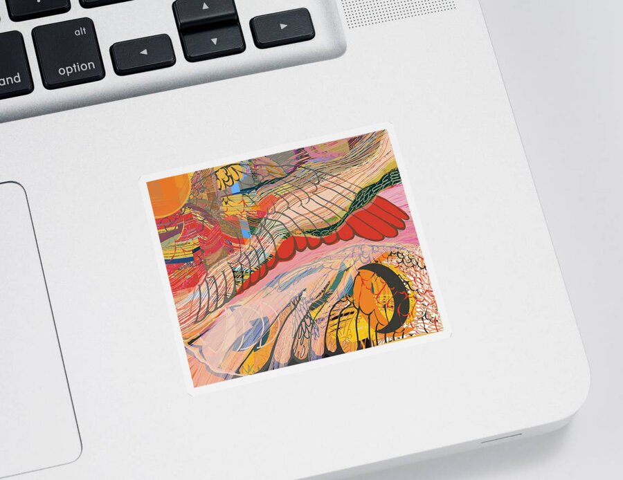 Wing Sticker featuring the digital art Taking Flight by Jennifer Lommers