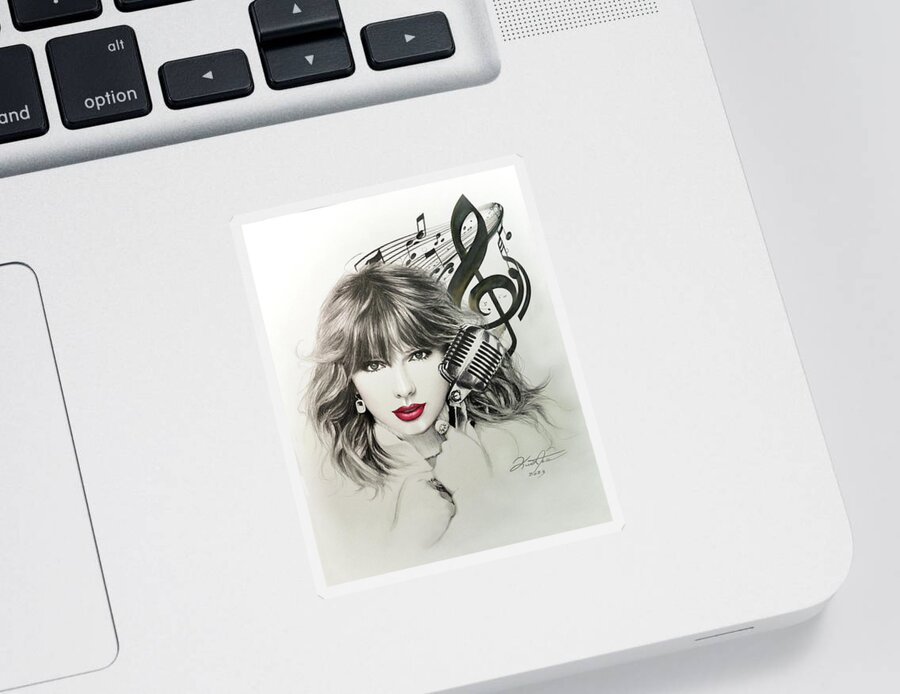 Taylor Swift Sticker by Kurt Miller - Pixels