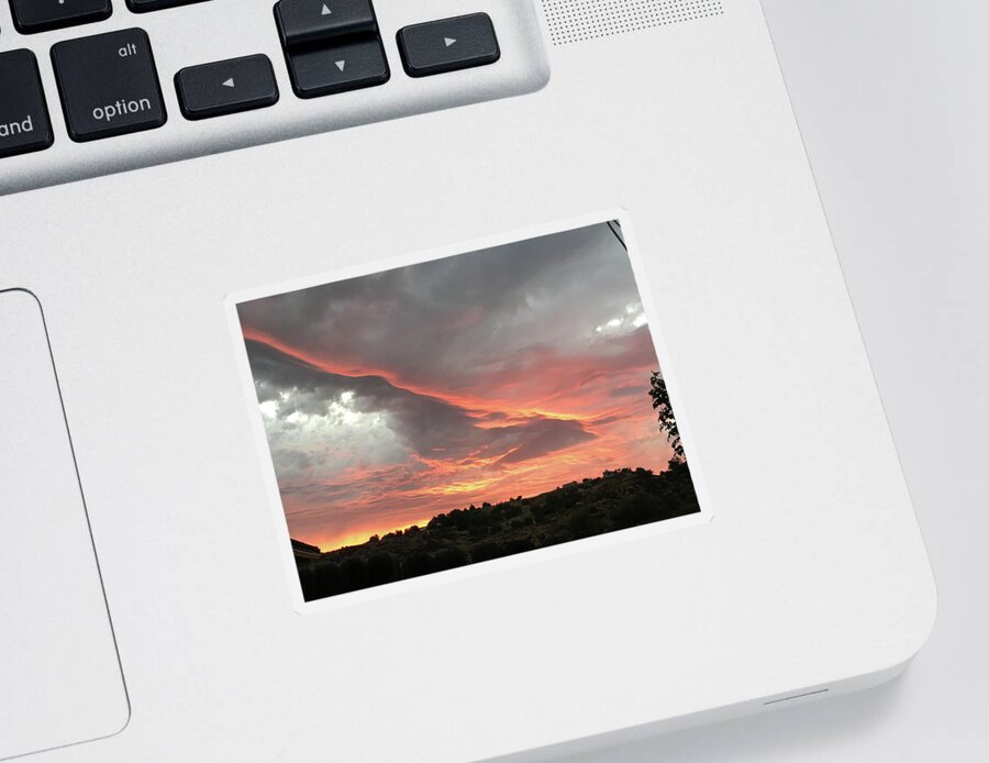 Spectacular Sunset Sticker featuring the photograph Temecula Sunset by Roxy Rich