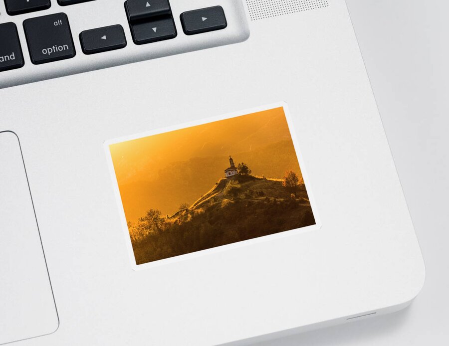 Bulgaria Sticker featuring the photograph Temple In a Holy Mountain by Evgeni Dinev