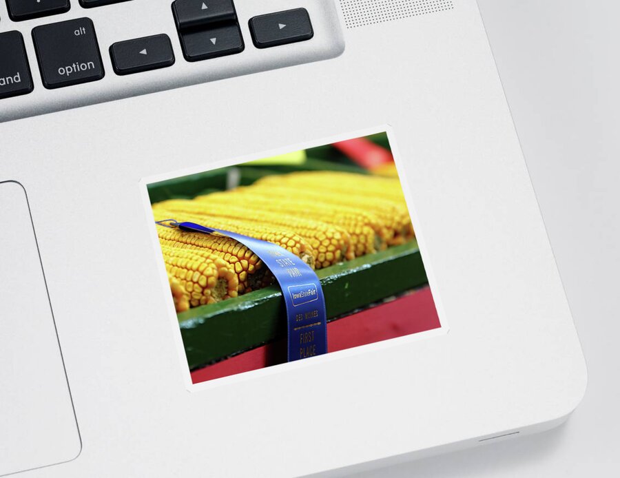 Corn Sticker featuring the photograph That's A Winner by Lens Art Photography By Larry Trager