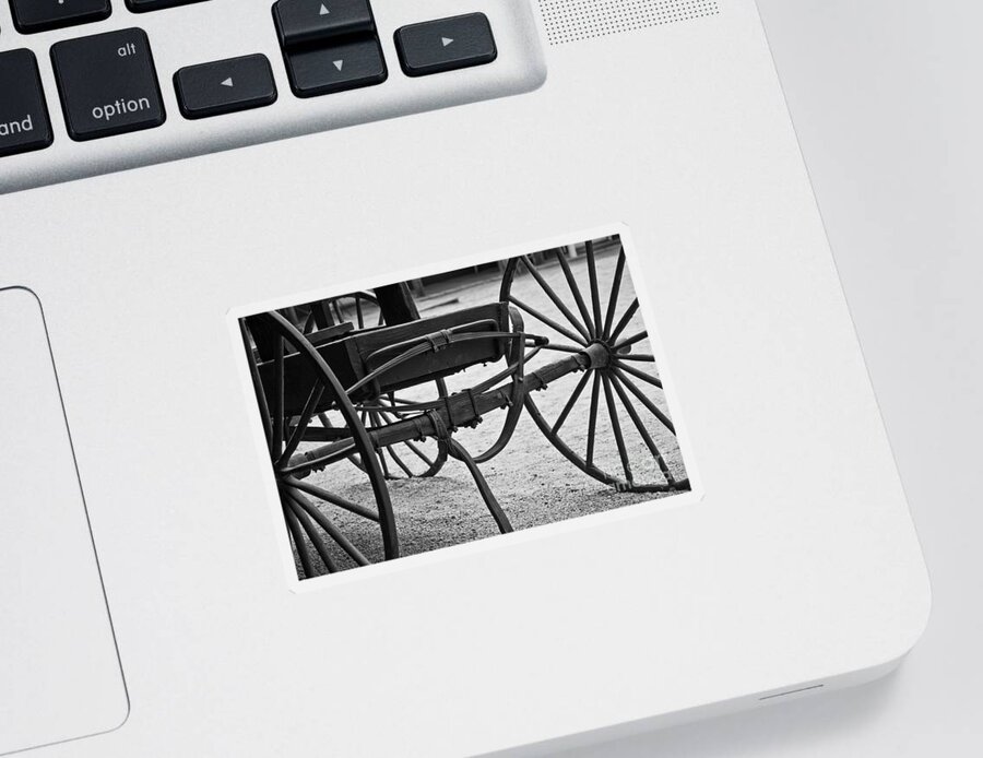 Buggy Sticker featuring the photograph The Back Of A Carriage by Kirt Tisdale