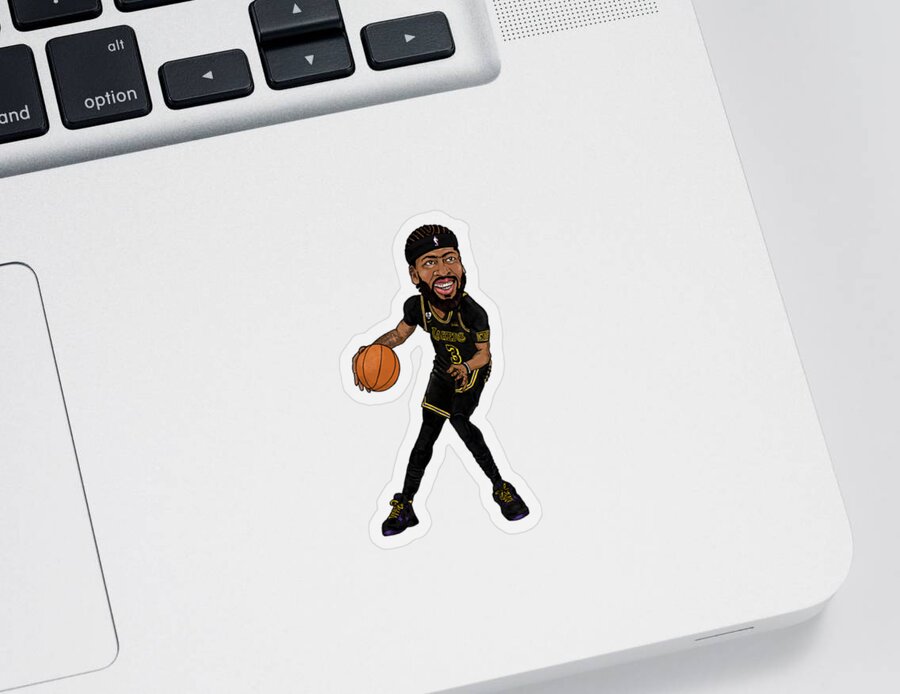 Alex Sticker featuring the digital art The Brow Mamba variant by Jeremy Nash