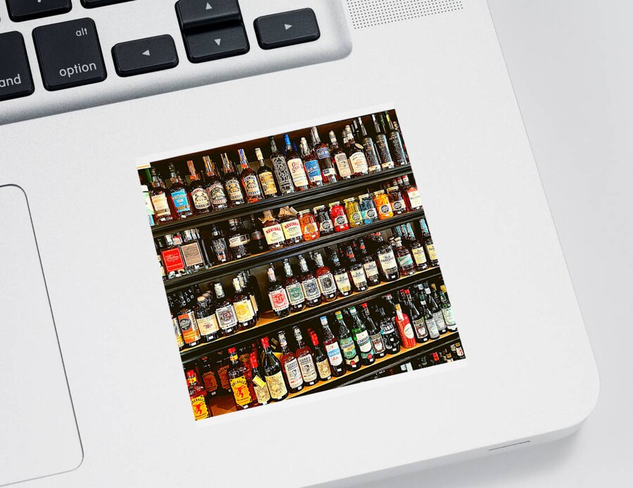 Liquor Sticker featuring the photograph The Candy Store by Lee Darnell