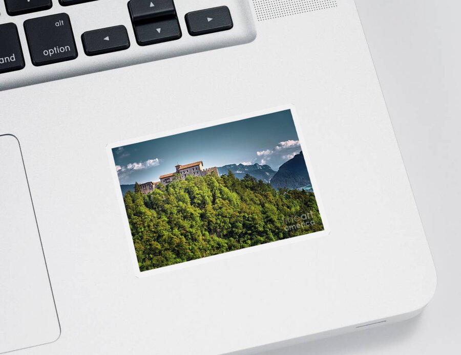 Hill Sticker featuring the photograph The castle above the hill by The P