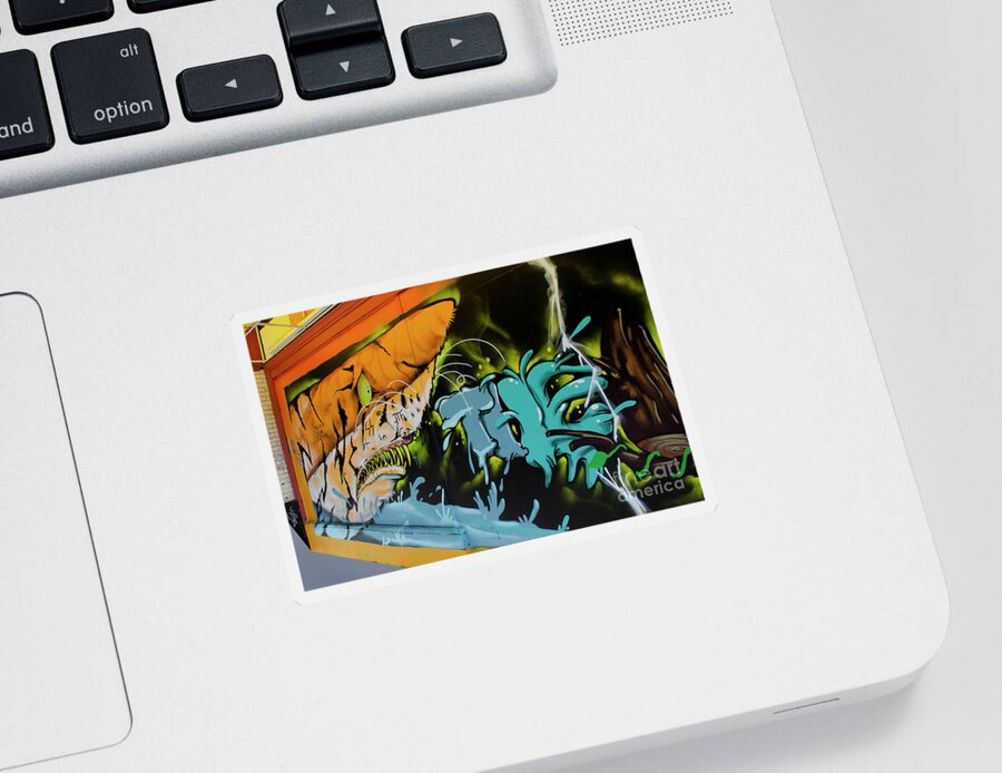 Photographic Art Sticker featuring the photograph The Colors Of Graffiti 2 by Bob Christopher