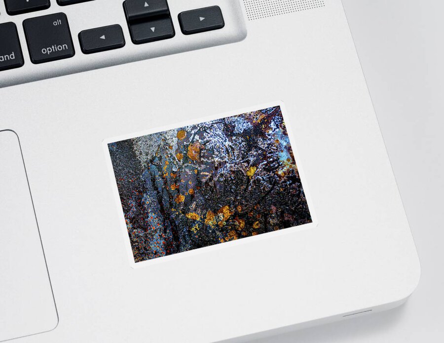 Abstract Sticker featuring the photograph The Dark Forest by Liquid Eye