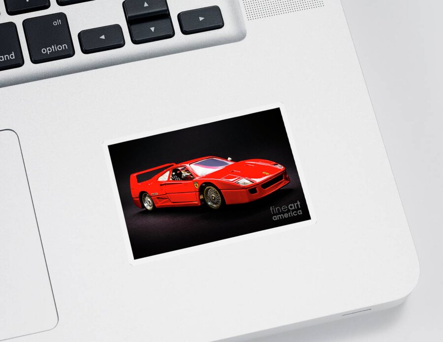 Vehicle Sticker featuring the photograph The fast and the F40 by Jorgo Photography