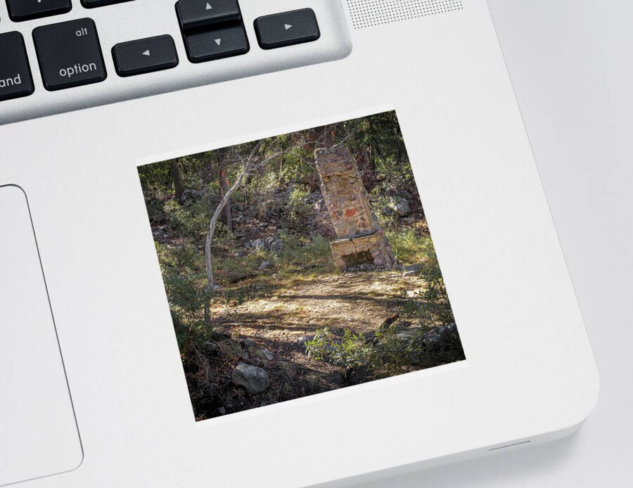 Fireplace Sticker featuring the photograph The Fireplace in the Woods of Madera Canyon by Mary Lee Dereske