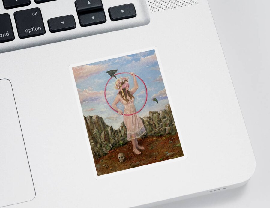 Persephone Sticker featuring the painting The Heroine's Journey by James Andrews