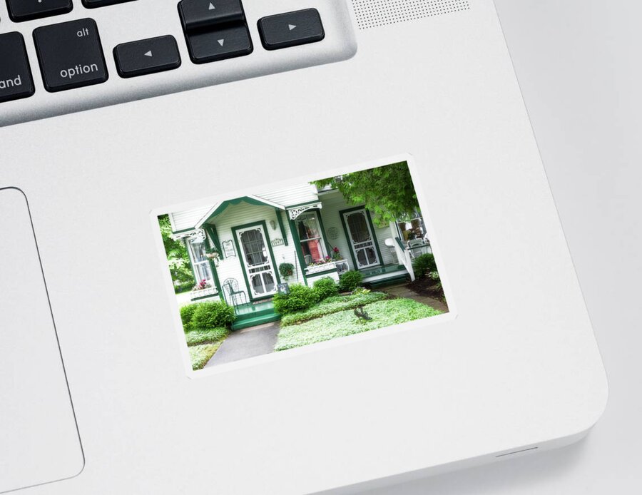 Bay View Sticker featuring the photograph The Parsons House With Radiance by Robert Carter