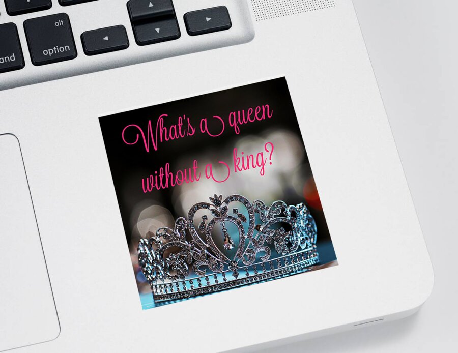 The Power Of A Queen Sticker featuring the jewelry The Power of a Queen by Susan Maxwell Schmidt