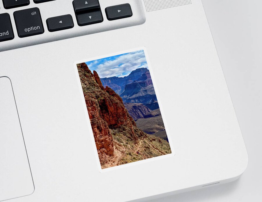 Grand Canyon Sticker featuring the photograph The South Kaibab Trail - Grand Canyon National Park, USA by Amazing Action Photo Video