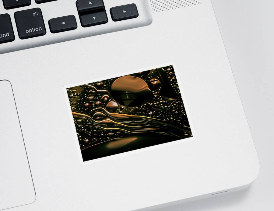 Abstract Sticker featuring the photograph The Swimmers by Johannes Brienesse