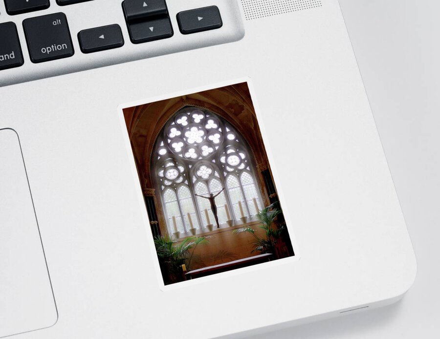 Religious Sticker featuring the photograph The Window 2 by Mike McGlothlen