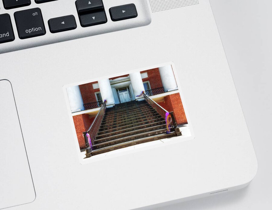 Staircase Sticker featuring the photograph The Windsor Staircase by Susan Rissi Tregoning