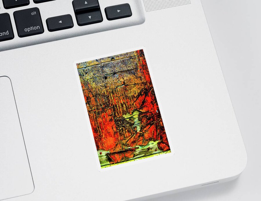 Abstract Sticker featuring the photograph Tin Clad by Addison Likins