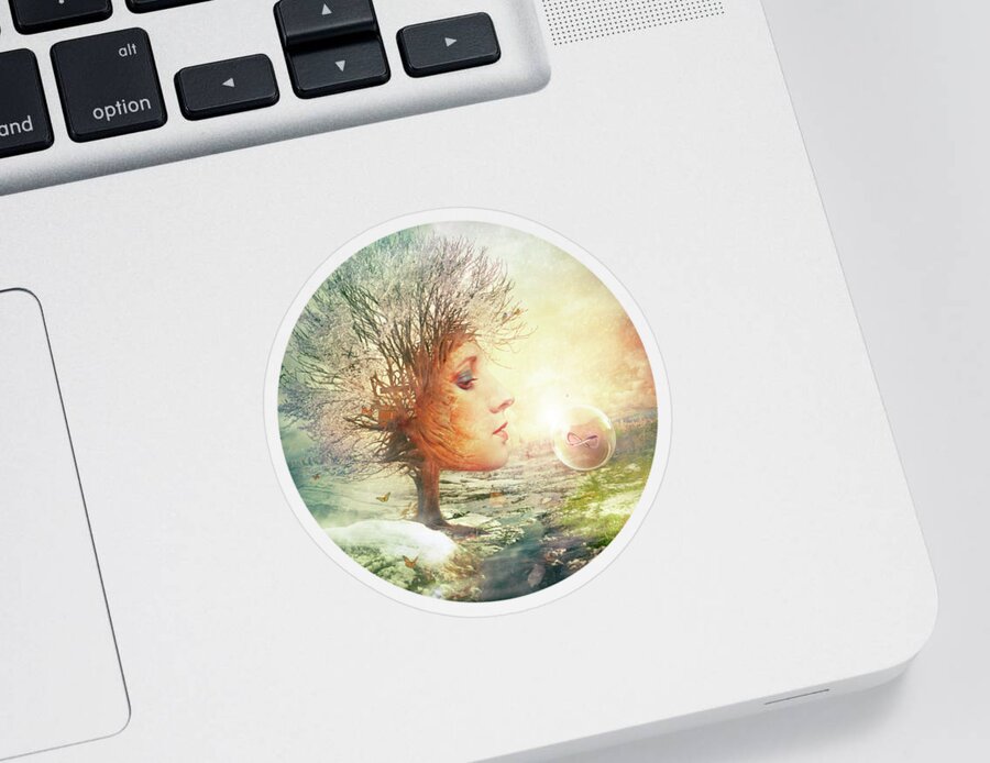 Mythology Sticker featuring the digital art Treasure by Mario Sanchez Nevado