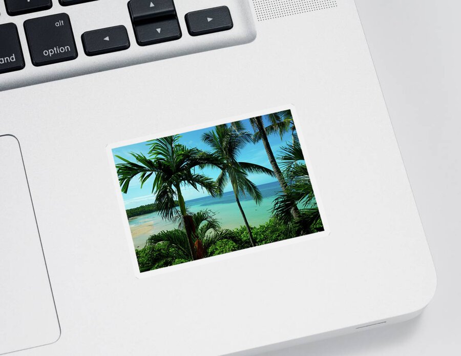 Paradise Sticker featuring the photograph Tropical Paradise by James BO Insogna