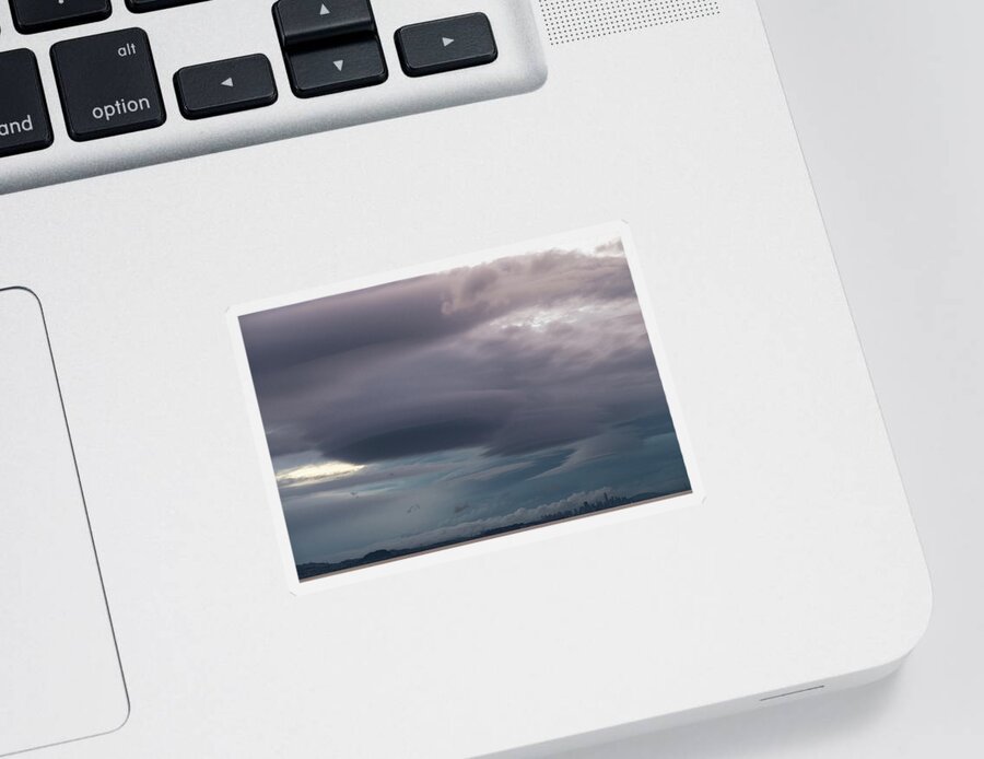 Clouds Sticker featuring the photograph Uncertain Forecast by Alex Lapidus