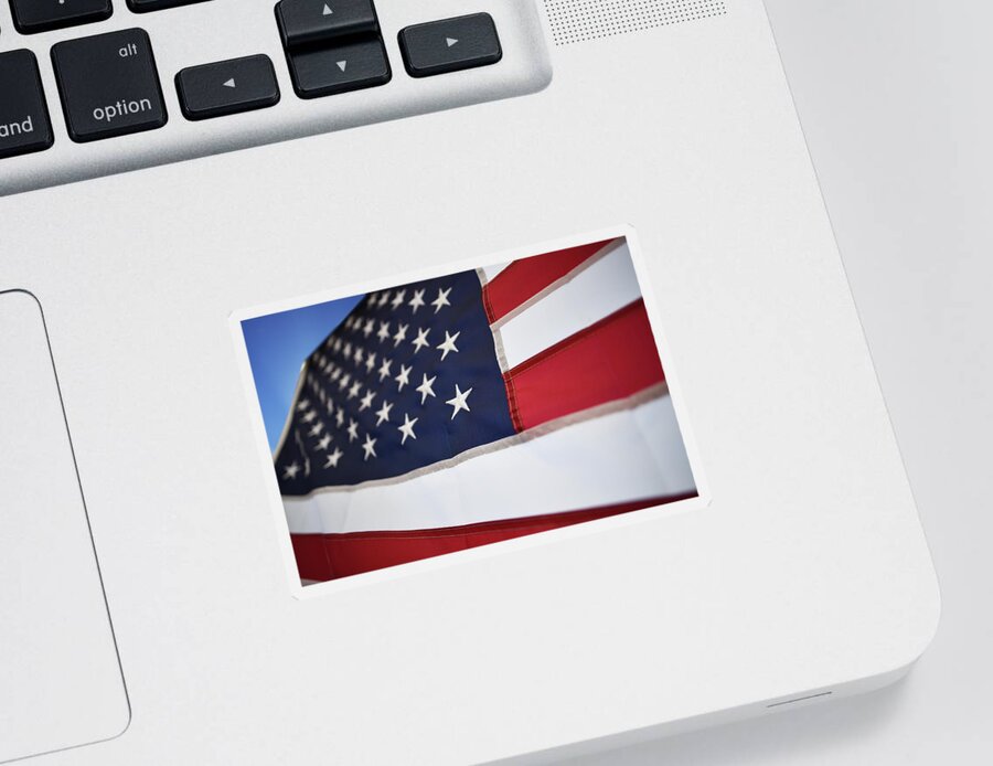 American Flag Sticker featuring the photograph American Flag by Laura Fasulo