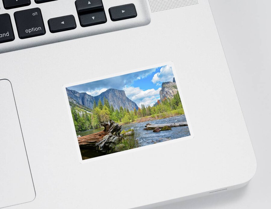 Yosemite National Park Sticker featuring the photograph Valley View Yosemite by Kyle Hanson