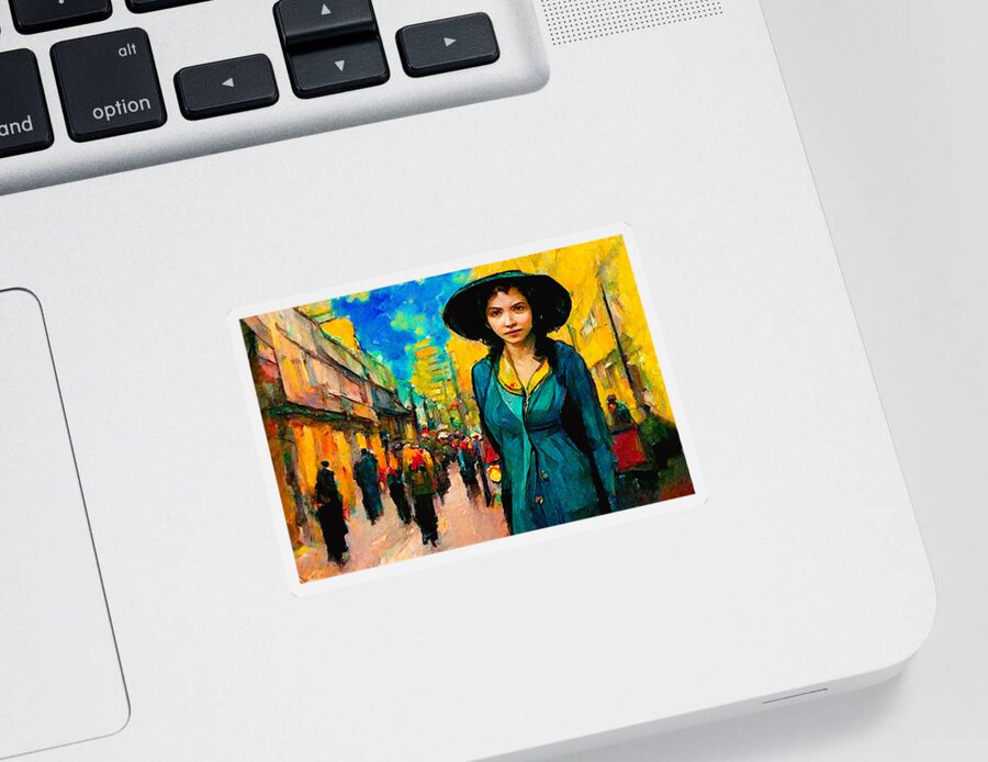 Vincent Van Gogh Sticker featuring the digital art Van Gogh #10 by Craig Boehman