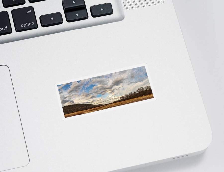 Landscape Sticker featuring the photograph View of the Mountains by Amelia Pearn