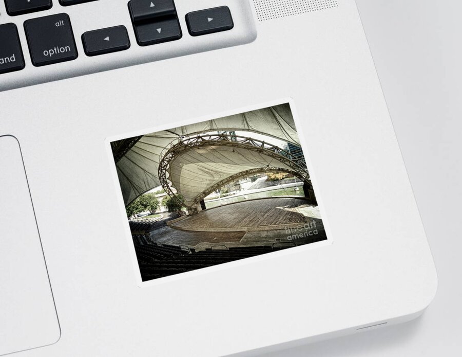 Photography Sticker featuring the photograph Vintage Amphitheater by Phil Perkins