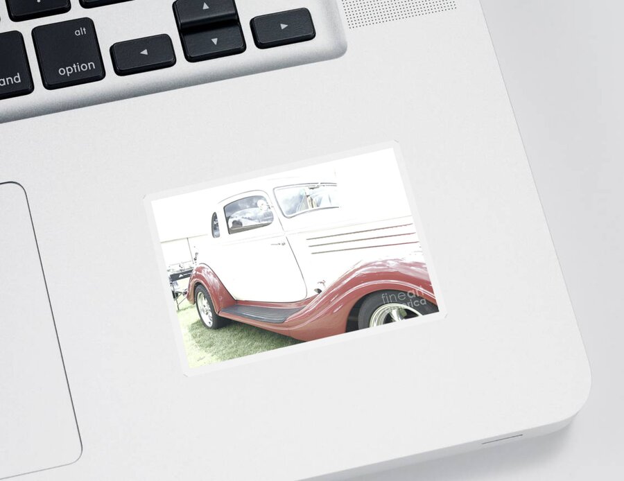 Auto Sticker featuring the photograph Vintage Fender Sculpture by Kae Cheatham
